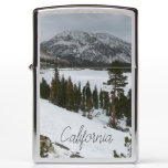 Snowy Ellery Lake California Winter Landscape Zippo Lighter