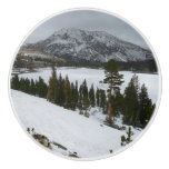 Snowy Ellery Lake California Winter Photography Ceramic Knob