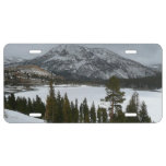 Snowy Ellery Lake California Winter Photography License Plate