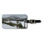 Snowy Ellery Lake California Winter Photography Luggage Tag