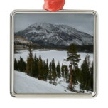 Snowy Ellery Lake California Winter Photography Metal Ornament