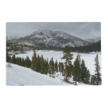 Snowy Ellery Lake California Winter Photography Placemat