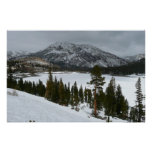 Snowy Ellery Lake California Winter Photography Poster