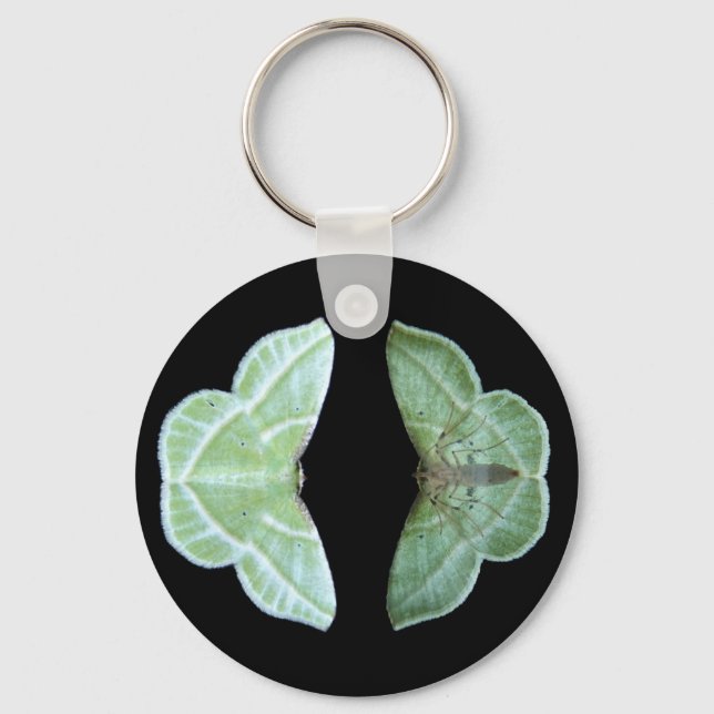 Snowy Emerald ~ keychain (Front)
