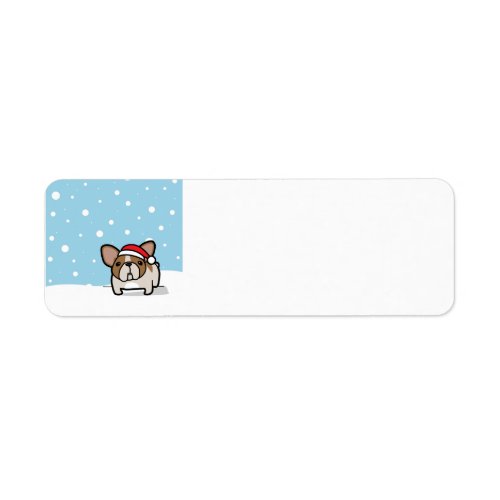 Snowy Fawn Pied Frenchie Label