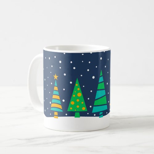 Snowy Fir Trees Mug