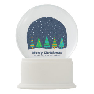 Snowy Fir Trees Snowglobe