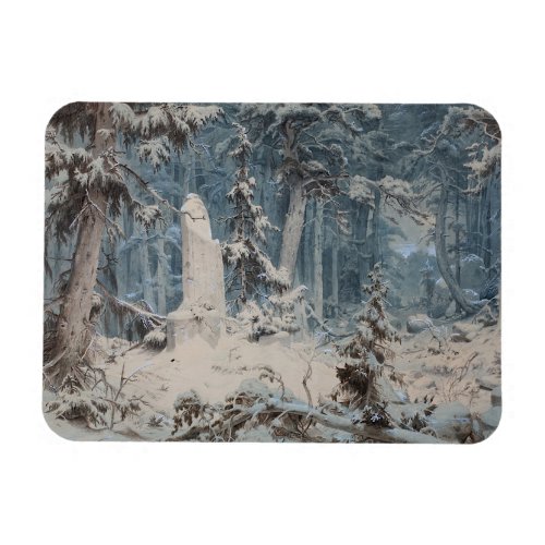 Snowy Forest Magnet