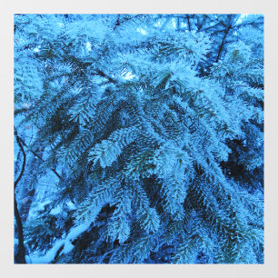 Snowy Forest Spruce  Window Cling