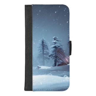 Snowy Forest with Subtle Winter Glow iPhone 8/7 Plus Wallet Case