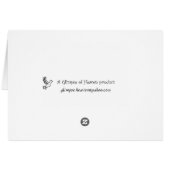 Snowy Forsythia Cards (Back Horizontal)