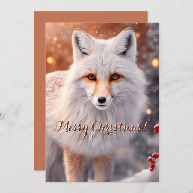 Snowy Fox on the Run Christmas (Front/Back)