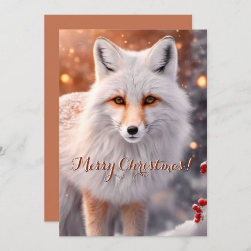 Snowy Fox on the Run Christmas