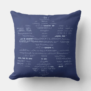 Snowy Fun Throw Pillow