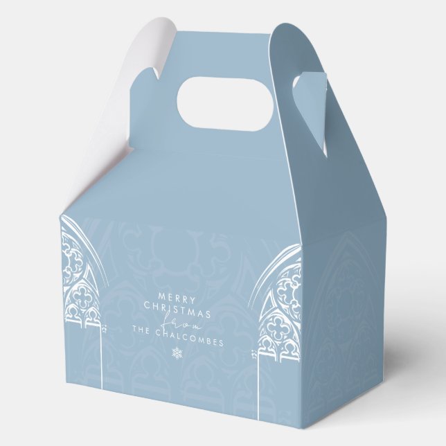 Snowy Gothic Winter Fairytale Christmas Favor Boxes (Front)