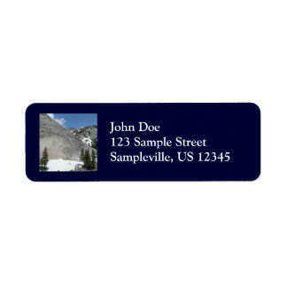 Snowy Granite Domes I at Yosemite National Park Label