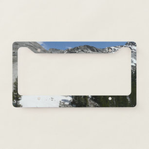 Snowy Granite Domes I at Yosemite National Park License Plate Frame