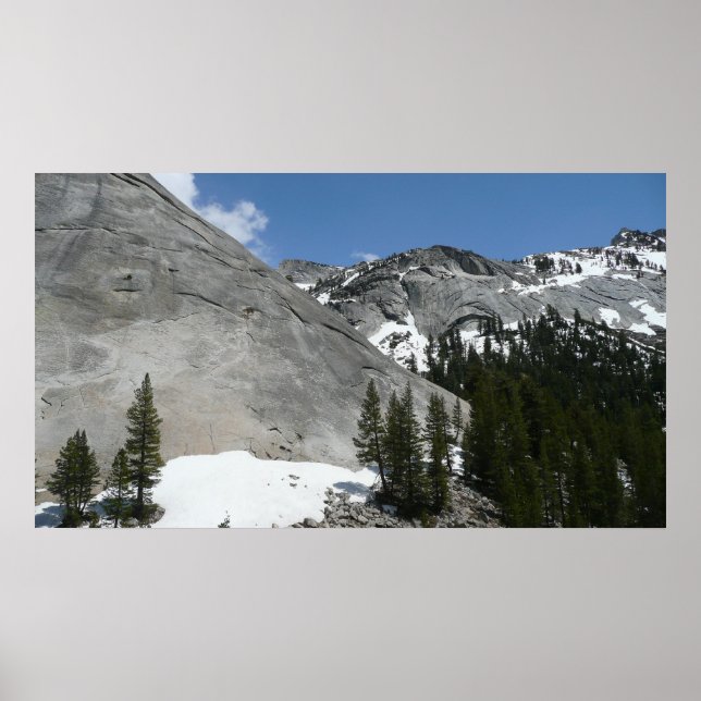 Snowy Granite Domes I at Yosemite National Park Poster (Front)