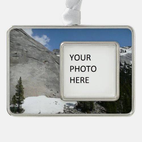 Snowy Granite Domes I Yosemite National Park Christmas Ornament