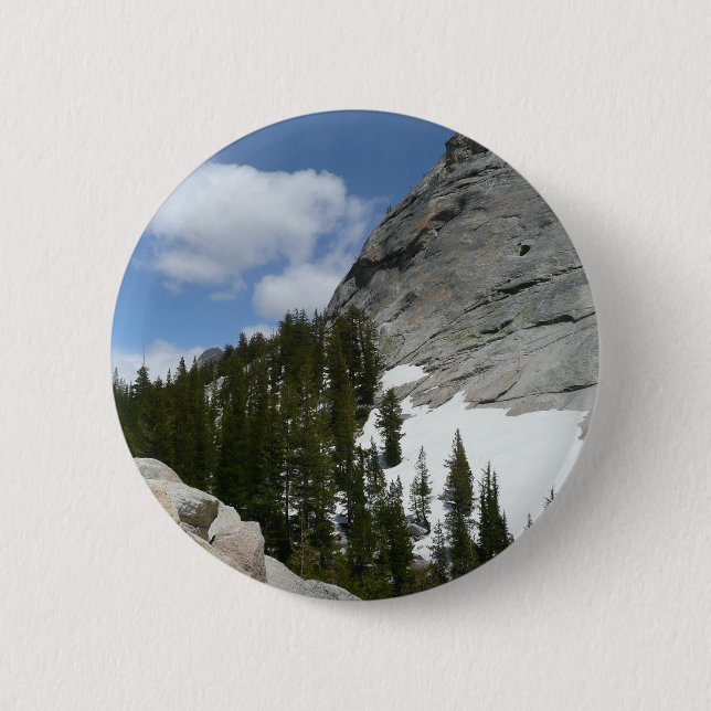 Snowy Granite Domes II Yosemite National Park Button (Front)