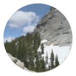 Snowy Granite Domes II Yosemite National Park Classic Round Sticker