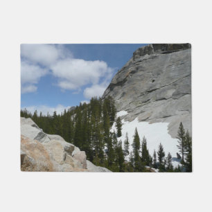 Snowy Granite Domes II Yosemite National Park Doormat