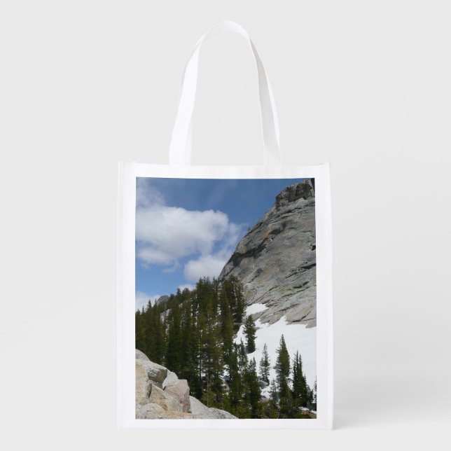 Snowy Granite Domes II Yosemite National Park Grocery Bag (Front)
