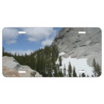 Snowy Granite Domes II Yosemite National Park License Plate