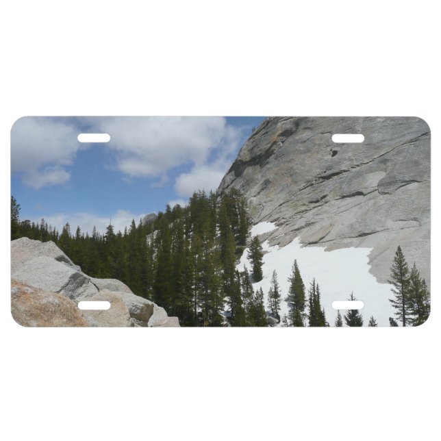 Snowy Granite Domes II Yosemite National Park License Plate (Front)