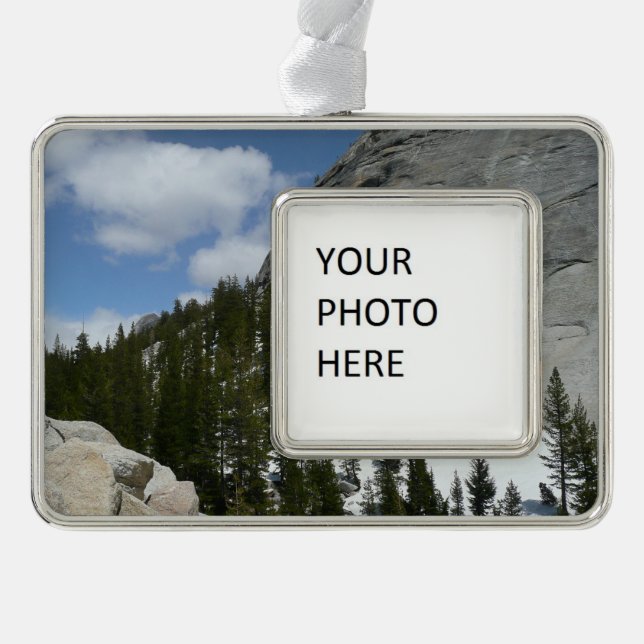 Snowy Granite Domes II Yosemite National Park Ornament (Front)