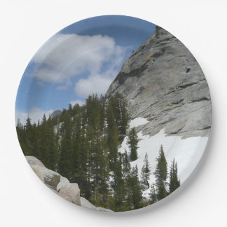 Snowy Granite Domes II Yosemite National Park Paper Plates