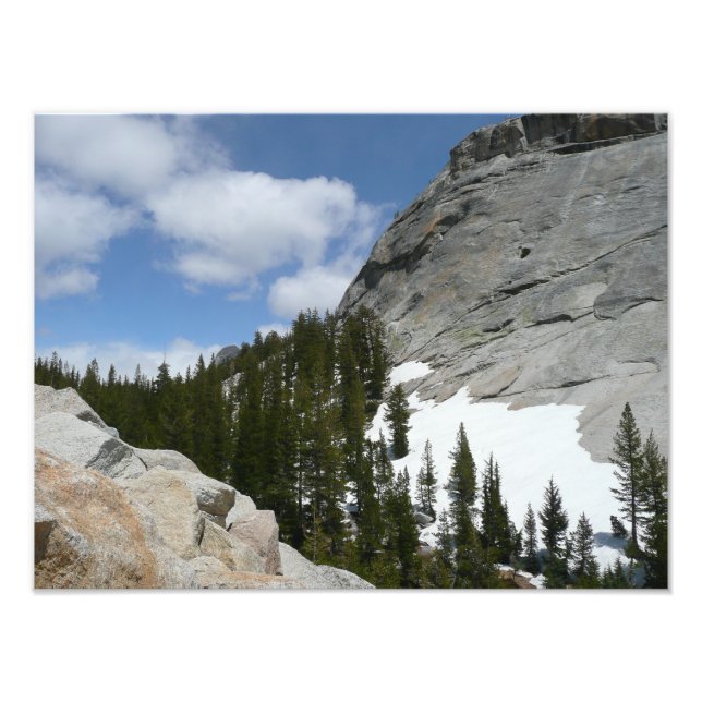 Snowy Granite Domes II Yosemite National Park Photo Print (Front)