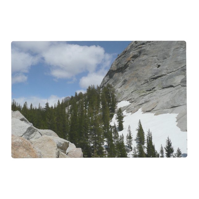 Snowy Granite Domes II Yosemite National Park Placemat (Front)