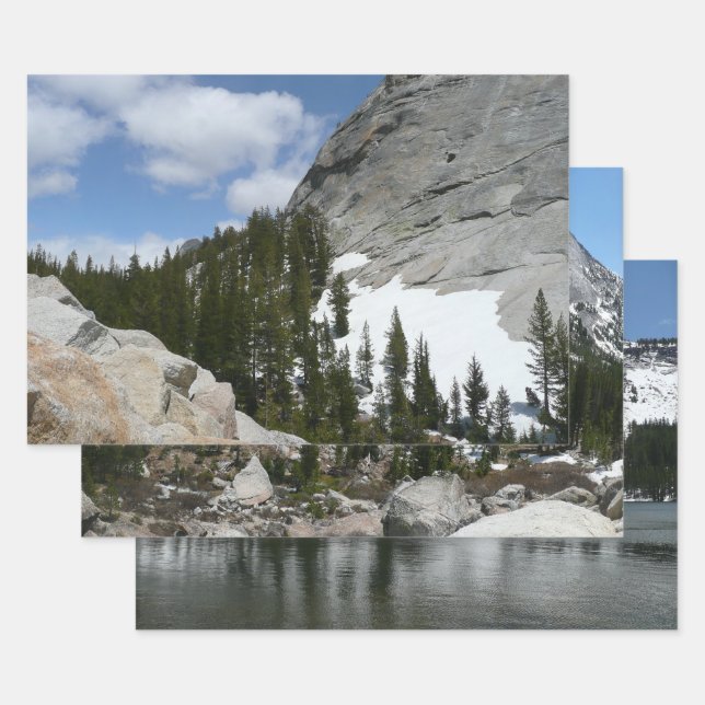 Snowy Granite Domes II Yosemite National Park Wrapping Paper Sheets (Set)