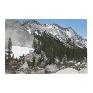 Snowy Granite Domes Panorama at Yosemite Placemat
