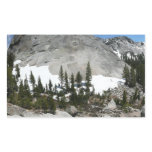 Snowy Granite Domes Panorama at Yosemite Rectangular Sticker
