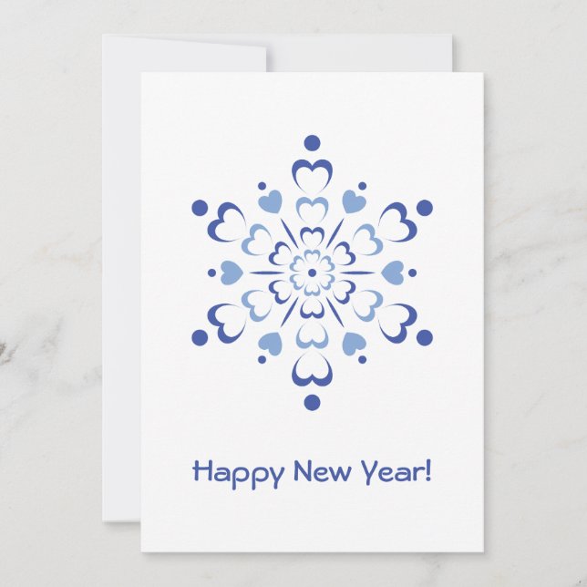 Snowy Heartburst Holiday Card (Front)