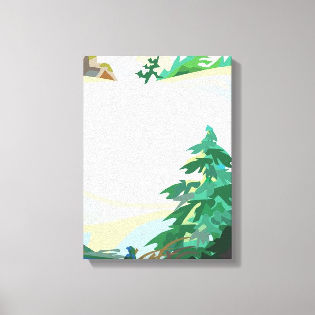 Snowy Hill Canvas Print (Front)