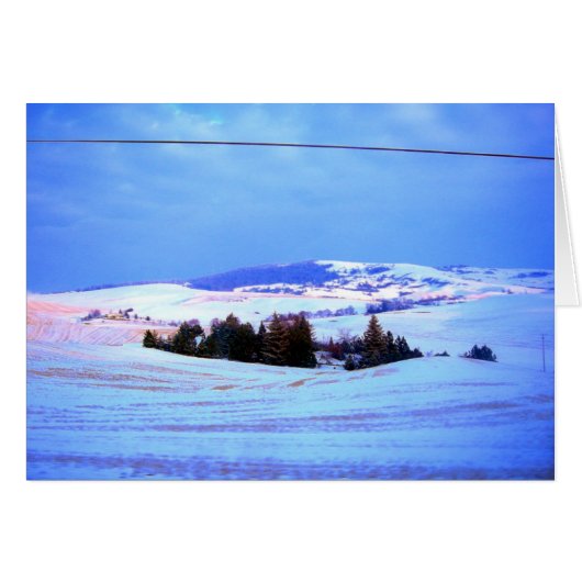 Snowy hills cards (Front Horizontal)