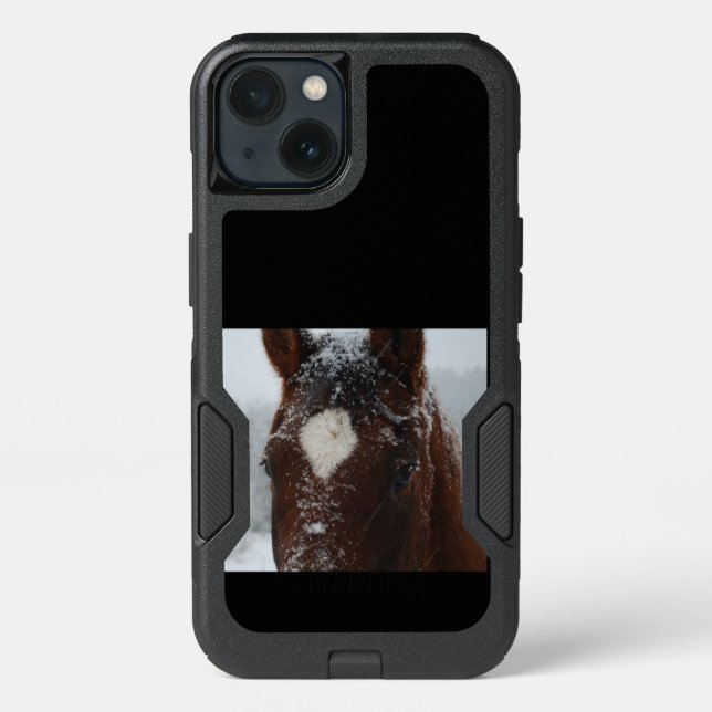 Snowy Horse Otterbox iPhone Case (Back)