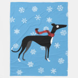 Snowy Hound Fleece Blanket at Zazzle