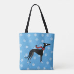 Snowy Hound Tote Bag at Zazzle