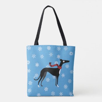 Snowy Hound Tote Bag by ClaudianeLabelle at Zazzle
