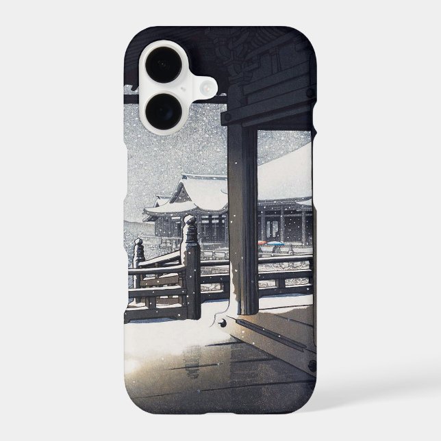 Snowy Kiyomizu-dera Temple, Hasui Kawase Case-Mate iPhone Case (Back)