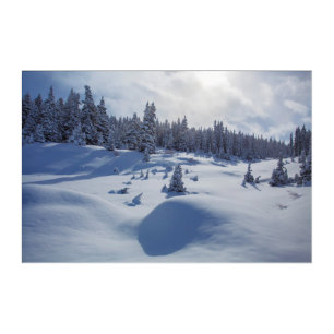 Snowy Landscape Acrylic Print