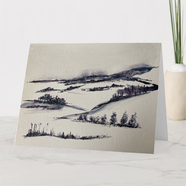 Snowy Landscape    Card (Front)