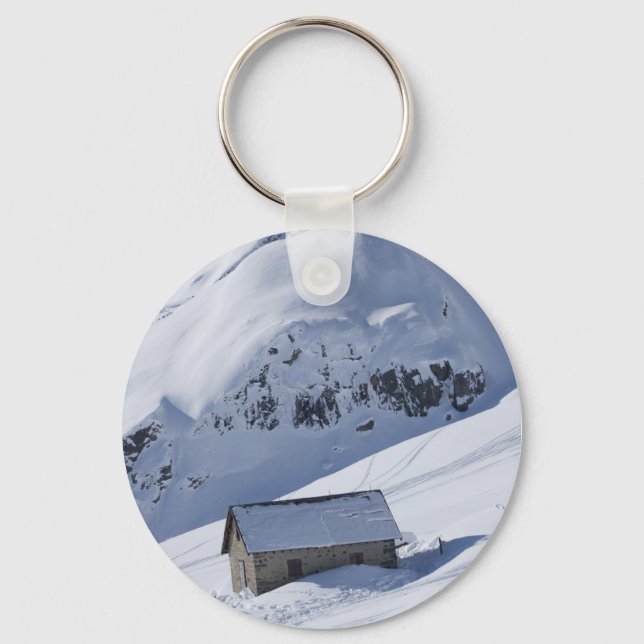snowy landscape keychain (Front)