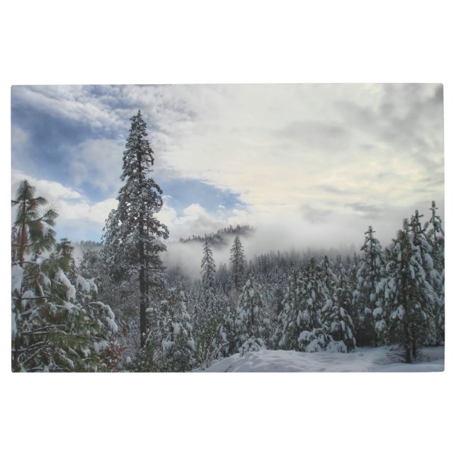 Snowy Landscape  Metal Print (Front)