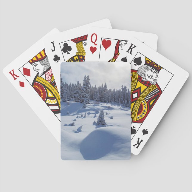 Snowy Landscape Poker Cards (Back)