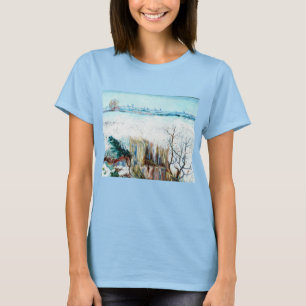 Snowy Landscape with Arles by Vincent van Gogh T-Shirt